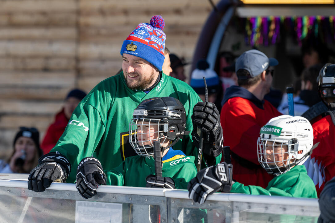 Pond Hockey Turnier in Malbun