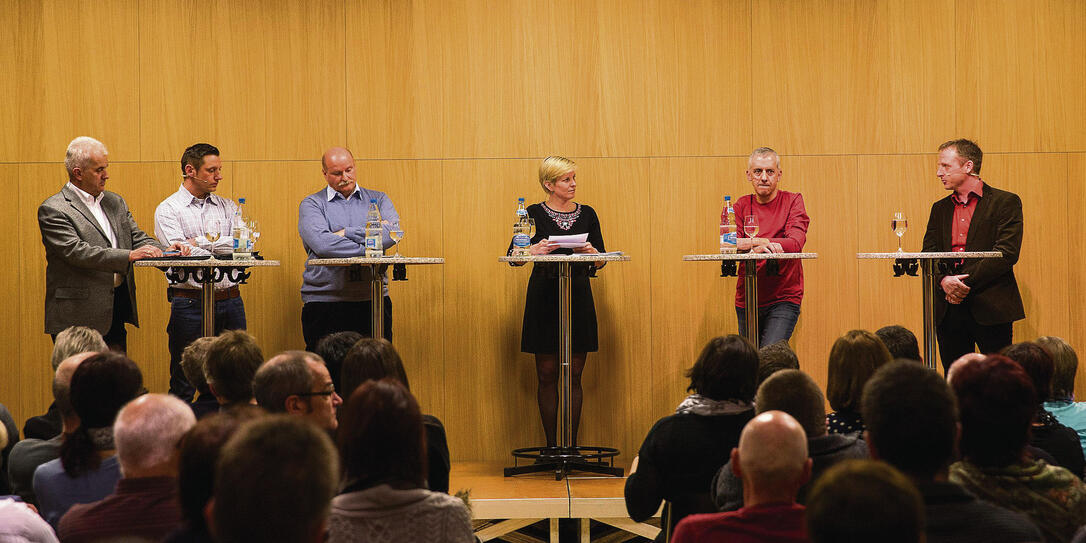 Wahlkampfdiskussion in Triesenberg