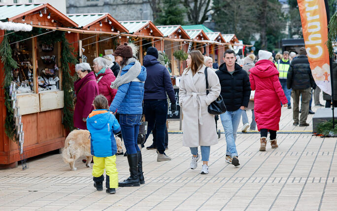 Weihnachtsmarkt, Vaduz, Liechtenstein.