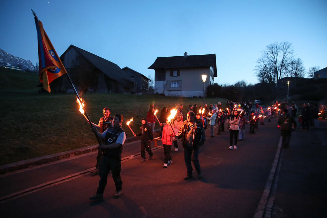 Fackel- und Lampionzug in Gamprin (08.03.2025)