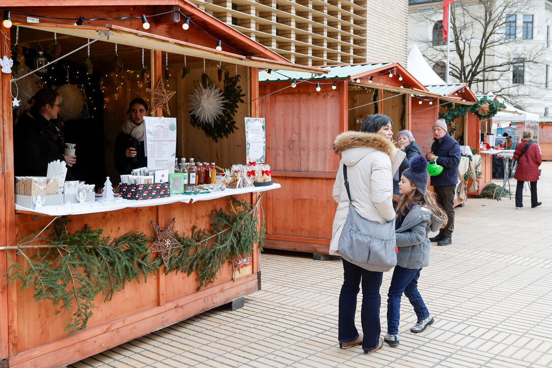 Weihnachtsmarkt, Vaduz, Liechtenstein.