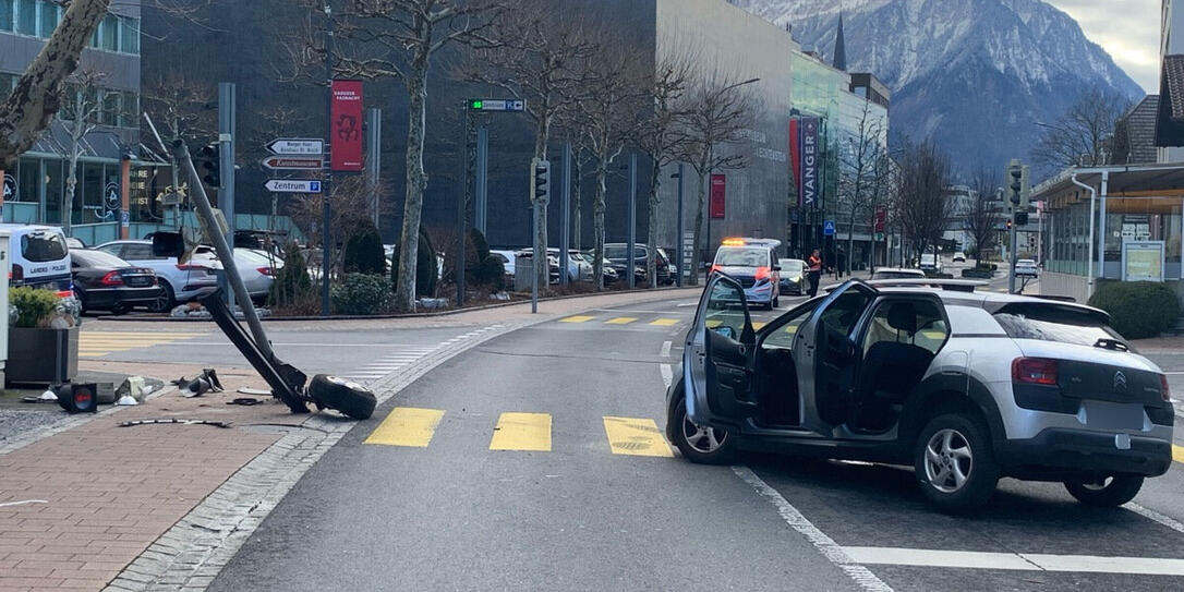 Verkehrsunfall am 26. Januar 2025 in Vaduz