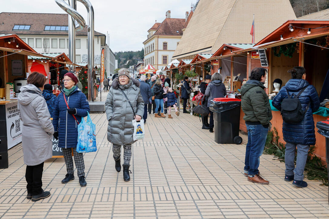 Weihnachtsmarkt, Vaduz, Liechtenstein.