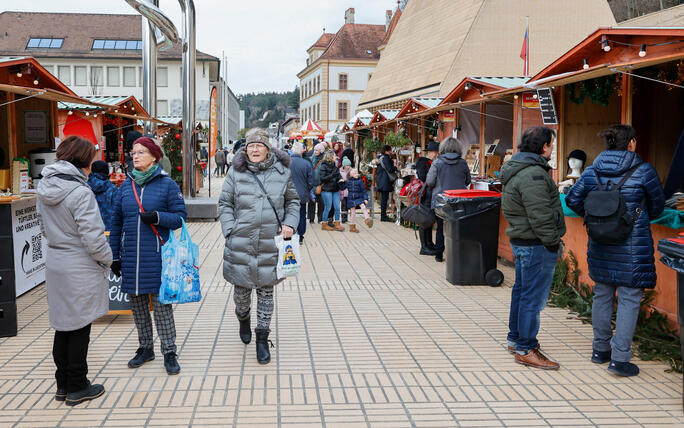 Weihnachtsmarkt, Vaduz, Liechtenstein.