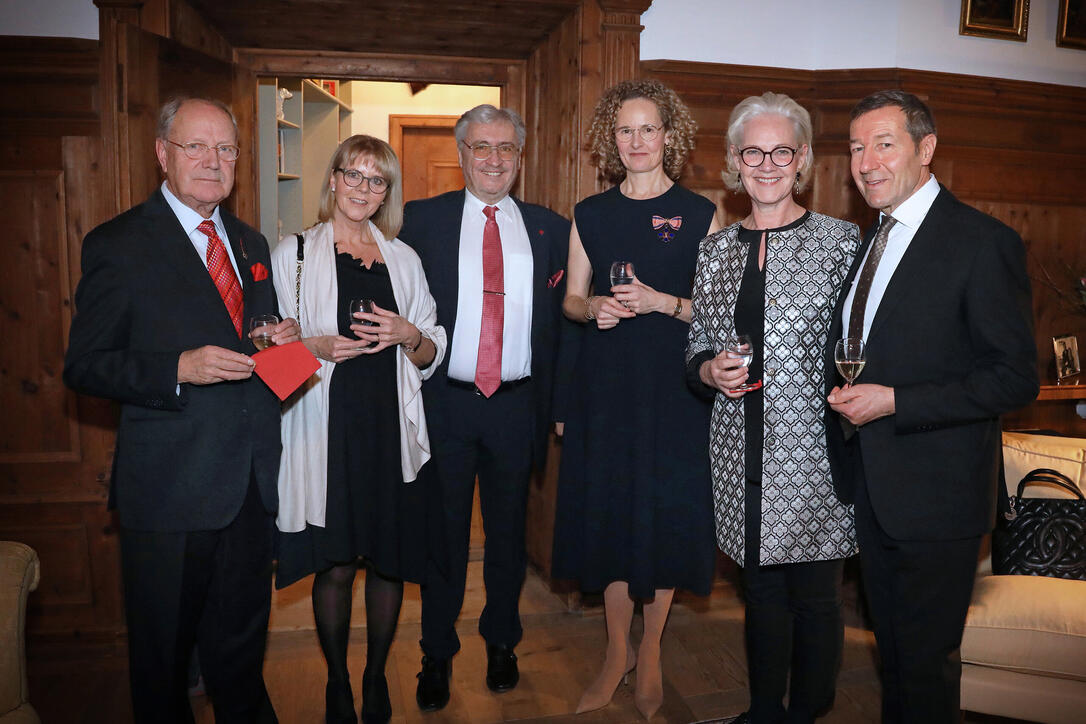 Neujahrsempfang auf Schloss Vaduz, Fürstentum Liechtenstein,am