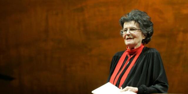 Annemarie Düringer probt 2008 im Wiener Akademietheater