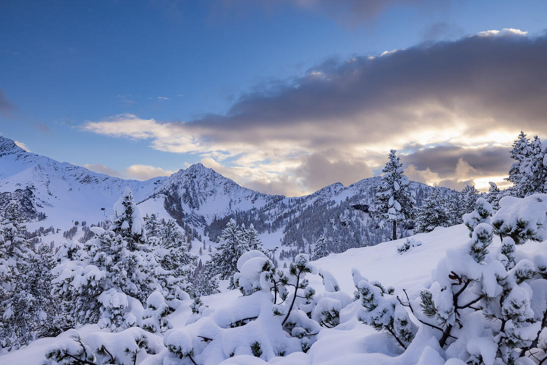 Der erste Schnee in Malbun und Steg