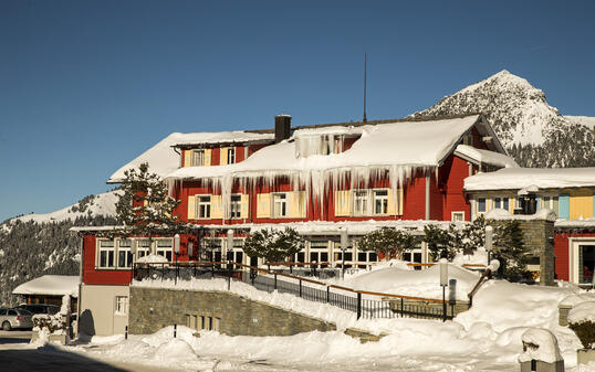 Winter im Skigebiet Malbun