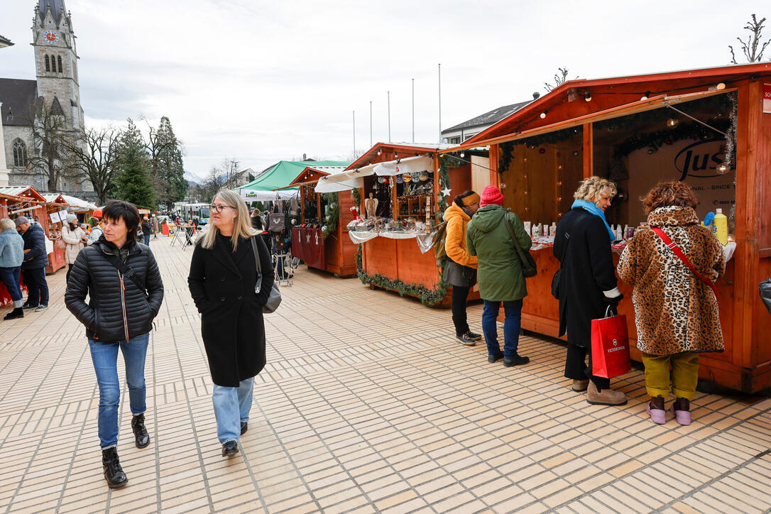 Weihnachtsmarkt, Vaduz, Liechtenstein.