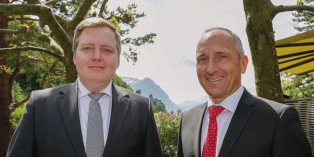 Besuch von Sigmundur David Gunnlaugsson, Premierminister der Republik Island in Liechtenstein