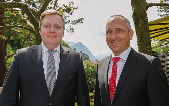 Besuch von Sigmundur David Gunnlaugsson, Premierminister der Republik Island in Liechtenstein