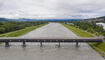 Hochwasser Rhein in Vaduz