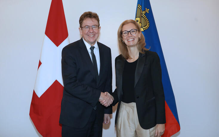 Besuch von Bundesrat Albert Rösti, Vorsteher des Eidgenössis