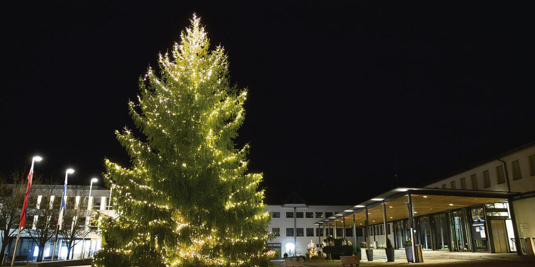 Weihnachtsbeleuchtung Eschner Dorfplatz