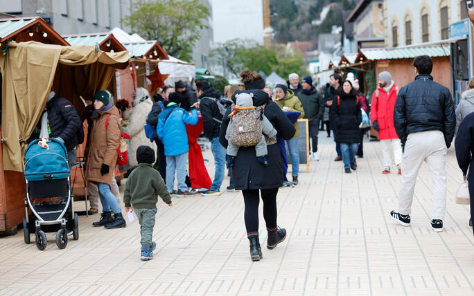 Weihnachtsmarkt, Vaduz, Liechtenstein.