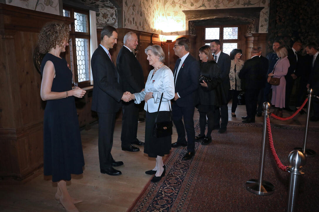 Neujahrsempfang auf Schloss Vaduz, Fürstentum Liechtenstein,am