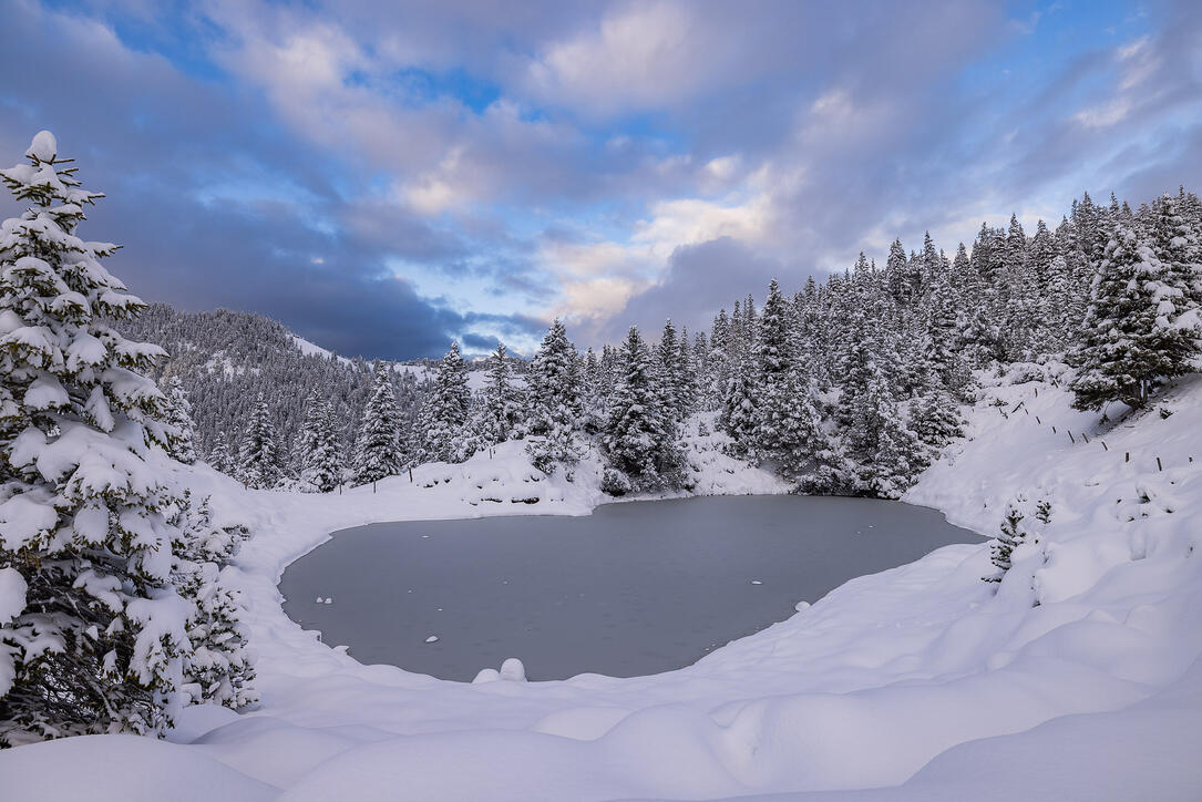 Der erste Schnee in Malbun und Steg