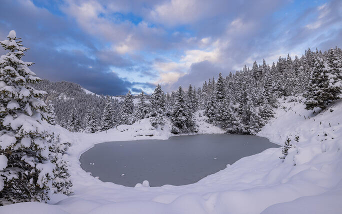 Der erste Schnee in Malbun und Steg