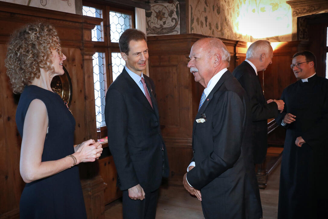 Neujahrsempfang auf Schloss Vaduz, Fürstentum Liechtenstein,am