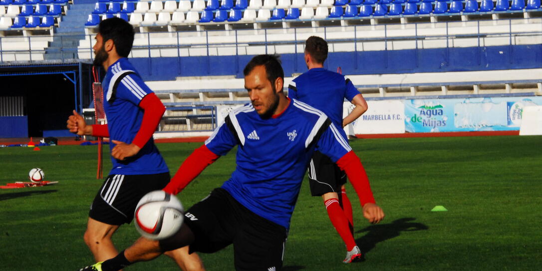 Franz Burgmeier im Training zurück.