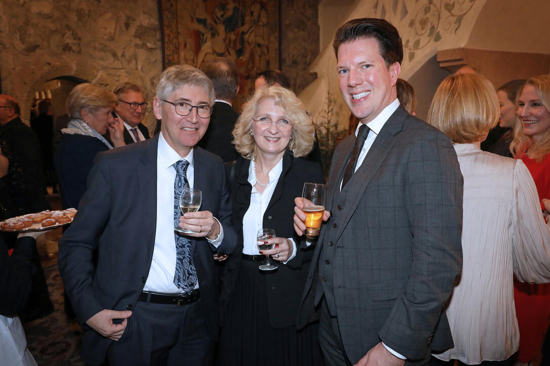 Neujahrsempfang auf Schloss Vaduz, Fürstentum Liechtenstein,am