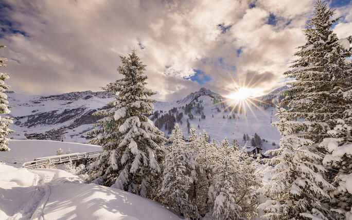 Der erste Schnee in Malbun und Steg