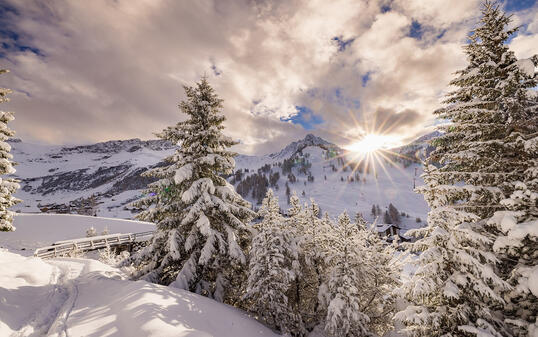 Der erste Schnee in Malbun und Steg