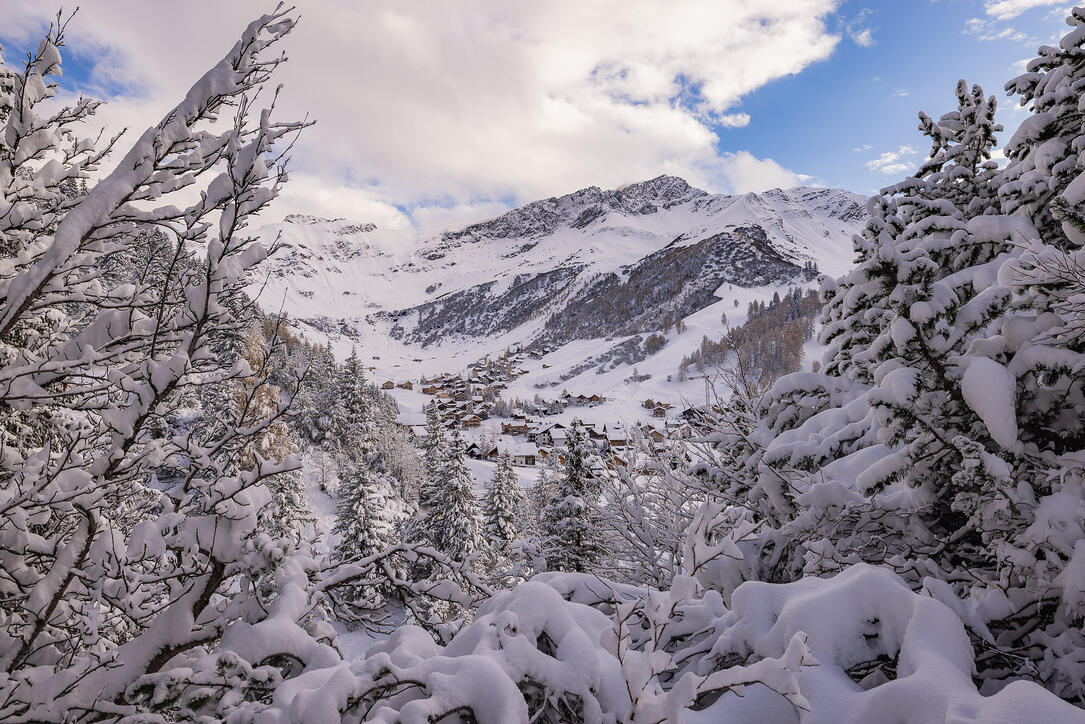 Der erste Schnee in Malbun und Steg