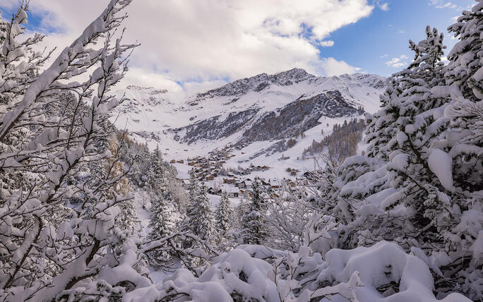 Der erste Schnee in Malbun und Steg