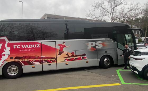 Der FC Vaduz in Baden angekommen