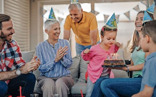 Make a wish and blow your Birthday candles!