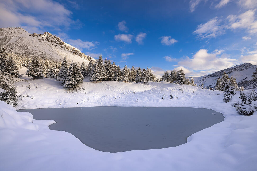 Der erste Schnee in Malbun und Steg