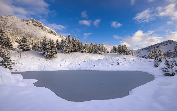 Der erste Schnee in Malbun und Steg