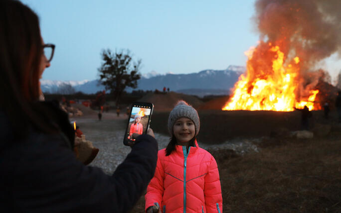 Funkensamstag in Rüthi