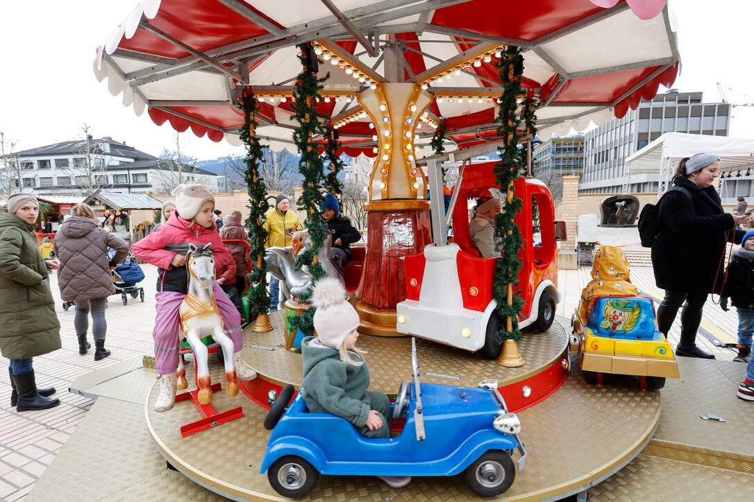 Weihnachtsmarkt, Vaduz, Liechtenstein.