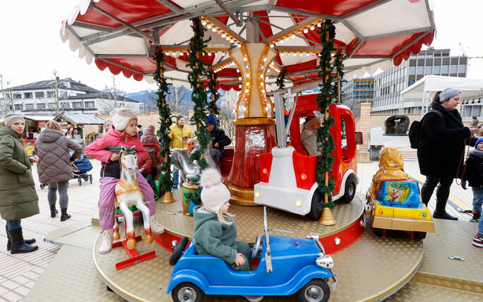 Weihnachtsmarkt, Vaduz, Liechtenstein.