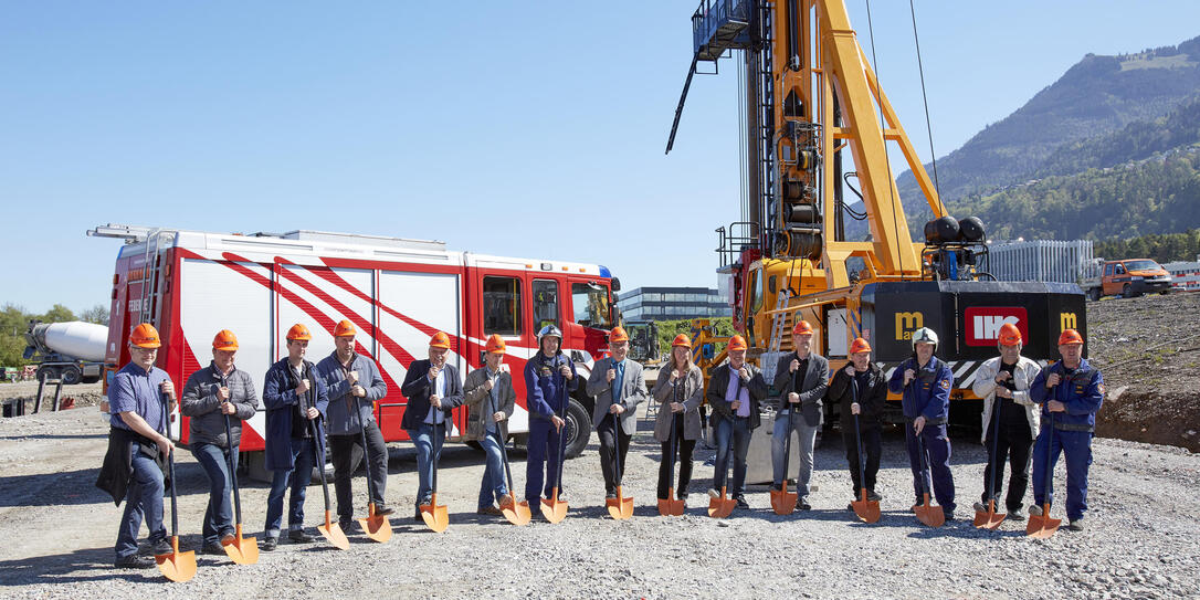 Spatenstich Feuerwehr_ und Sammlungsdepot Schaan 170510