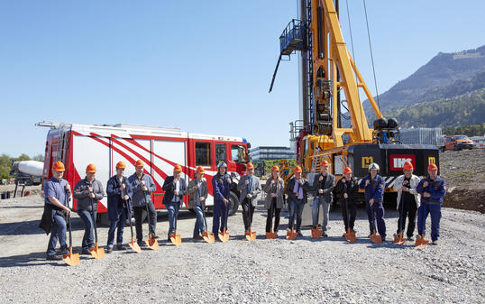 Spatenstich Feuerwehr_ und Sammlungsdepot Schaan 170510