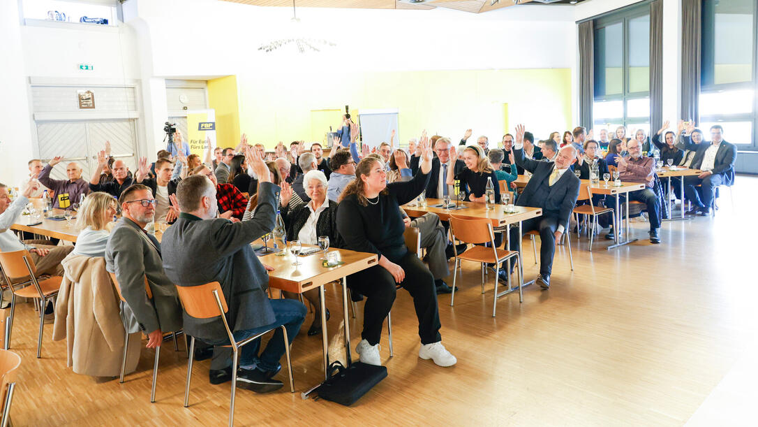 FBP Nominationsversammlung der Ortsgruppe Ruggel im Gemeindesaal von Ruggell.