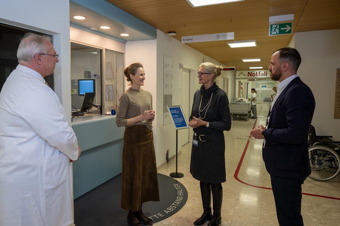 Besuche von I.K.H. Erbprinzessin Sophie im Landesspital Vaduz und St. Florin Vaduz