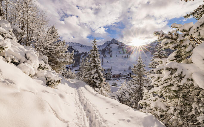 Der erste Schnee in Malbun und Steg