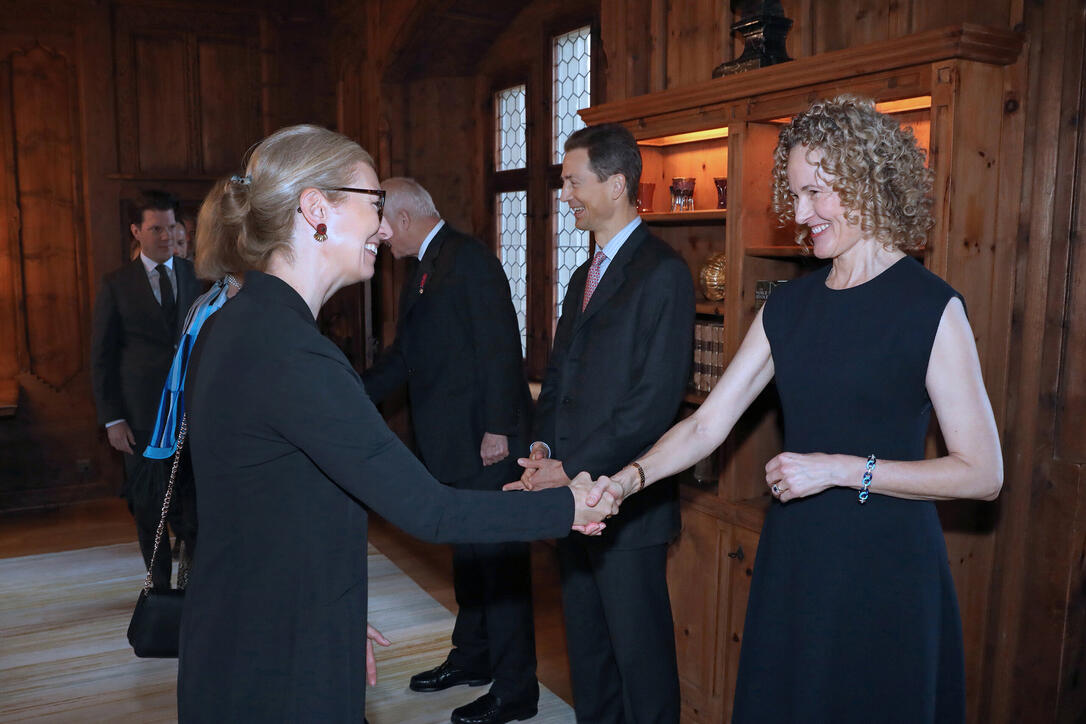 Neujahrsempfang auf Schloss Vaduz, Fürstentum Liechtenstein,