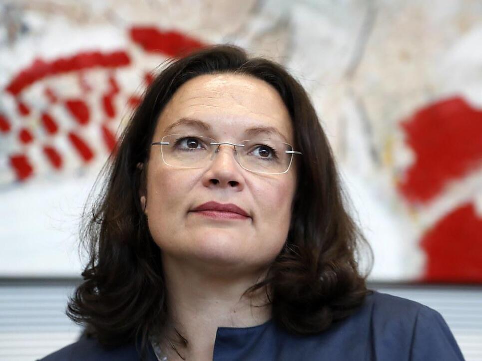 Noch ist sie Ministerin, doch als künftige Fraktionsvorsitzende der SPD wird Nahles eine führende Stellung in der Opposition innehaben.
