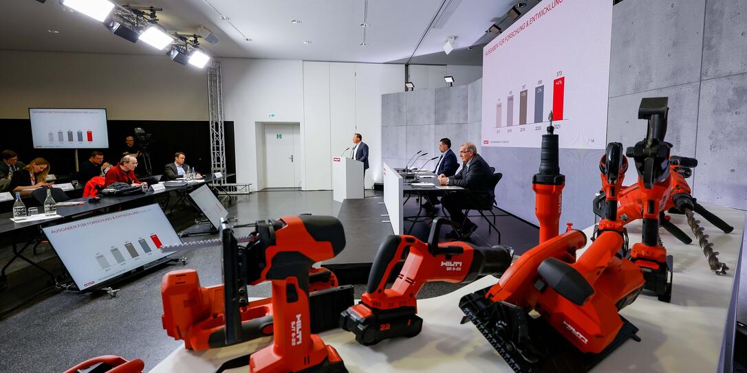 Liechtenstein Schaan Hilti AG Bilanzmedienkonferenz 2021