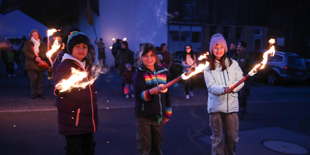 Fackel- und Lampionzug in Gamprin