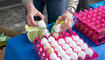 Verkauf von Karfreitags-Eiern in Eschen