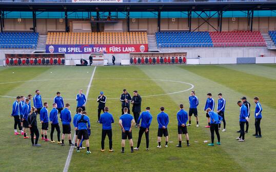 Liechtenstein Vaduz Fussball FIFA WM Quali Training Liechtenstein