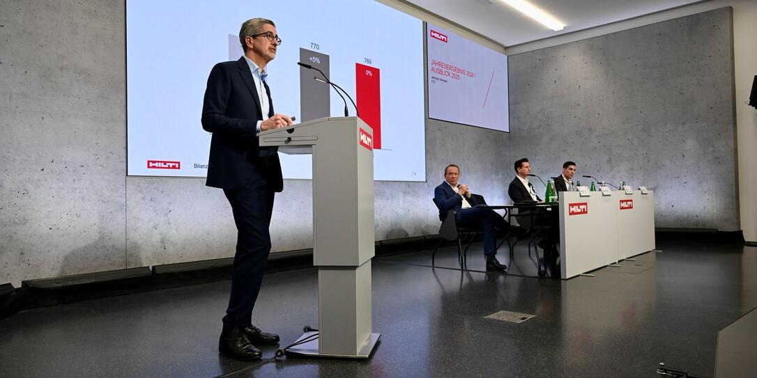 Hilti-CEO Jahangir Doongaji informierte heute über das Geschäftsergebnis 2024.