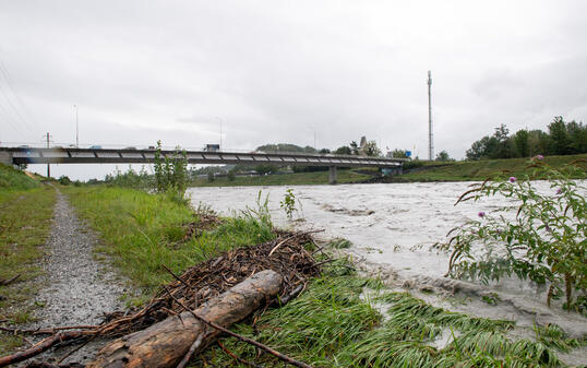 Hochwasser Rhein und Kanal