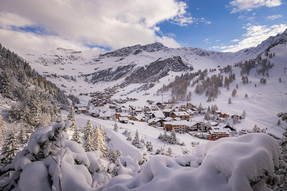 Der erste Schnee in Malbun und Steg